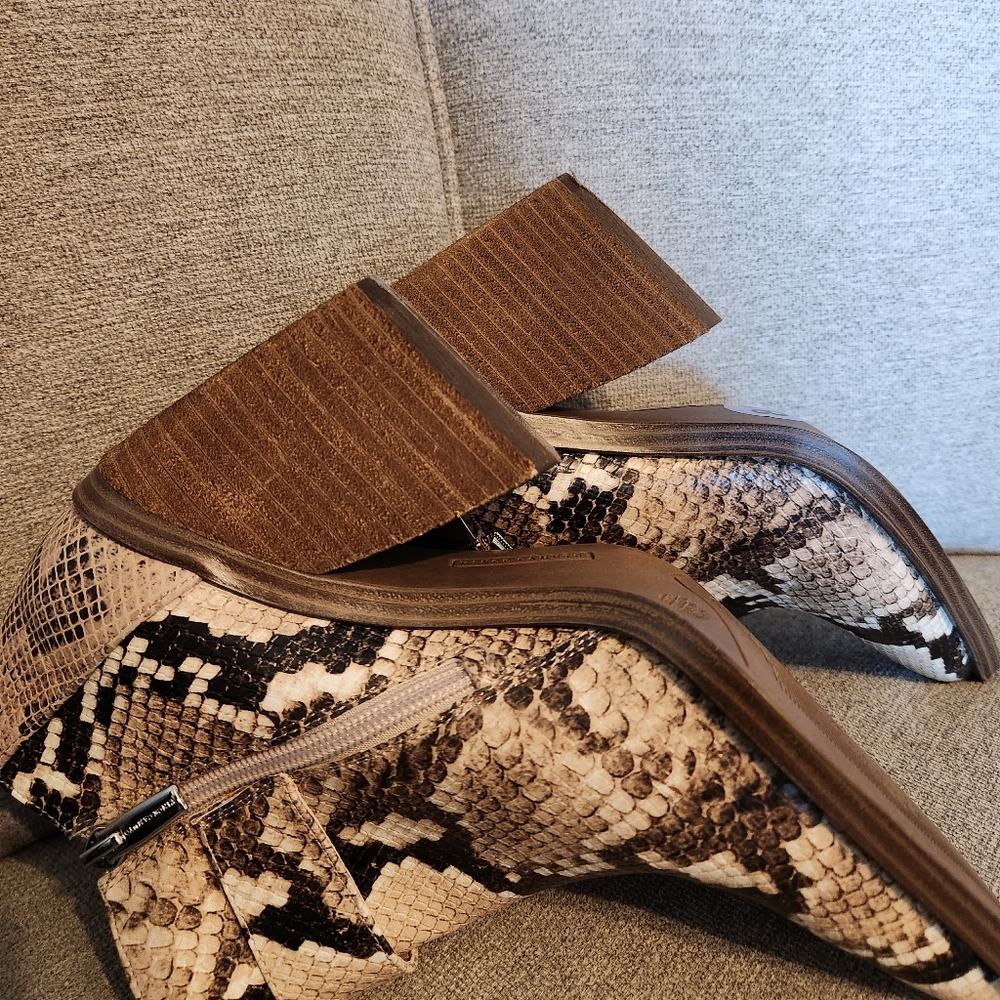 Vince Camuto Python Ankle Boots 8.5 - image 4